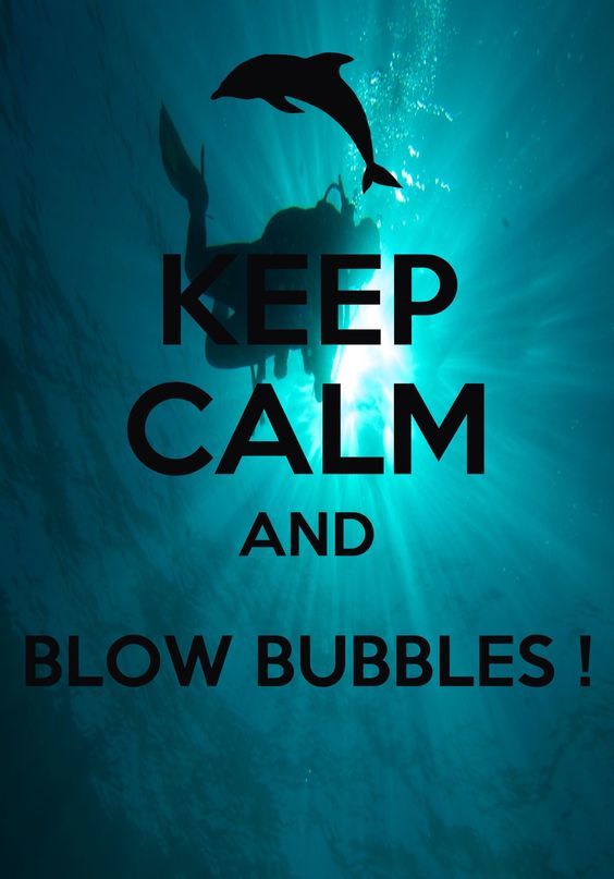 Desktop keep calm and blow bubbles