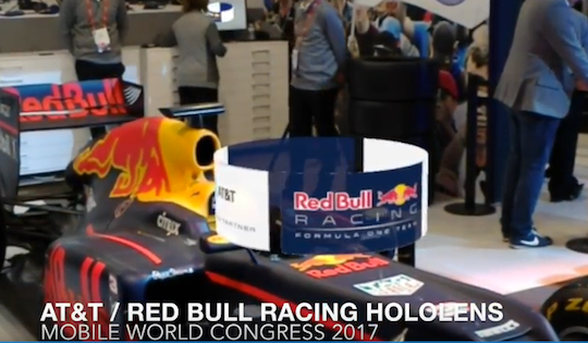 Desktop red bull with hololens