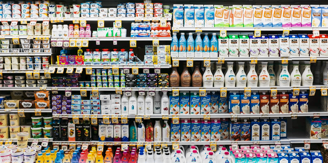 Desktop grocery organized topic clusters
