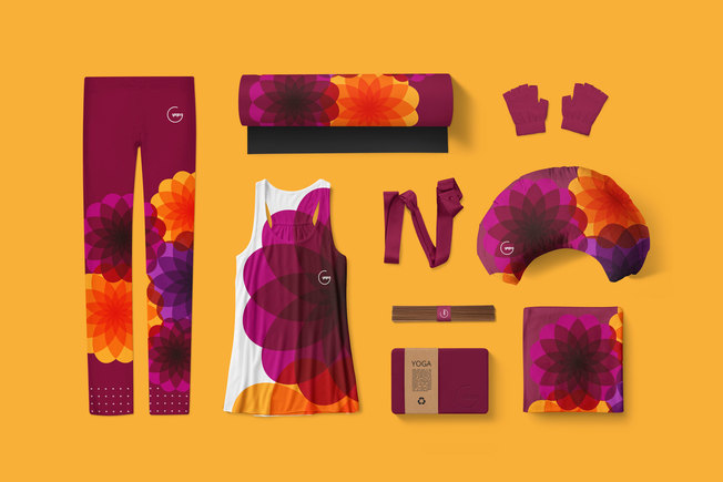 Desktop yogag clothing range designs